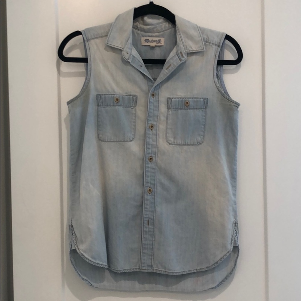 Madewell - XS - Light Denim Button-Up Top